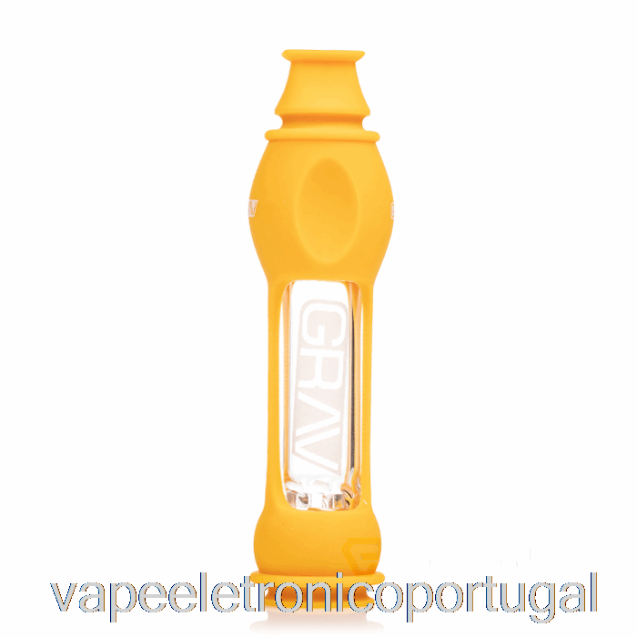 Vape Eletronico Grav Octo-taster Com Pele De Silicone Amarelo Mostarda
